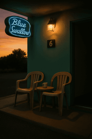 One Cup, Two Chairs, and a Sky That Stayed. A Faith And Good Courage Journal Story
