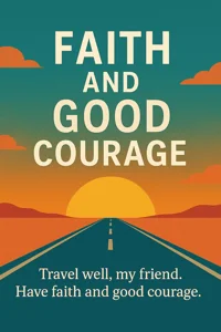 Faith and Good Courage podcast and journal cover art