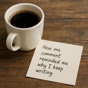 why I keep writing | How One Comment Reminded Me Why I Keep Writing