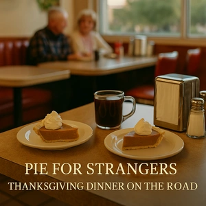 thanksgiving dinner on the road in a Route 66 Flagstaff café