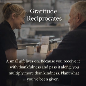 Gratitude Reciprocates Route 66 diner story about a note and unexpected tip