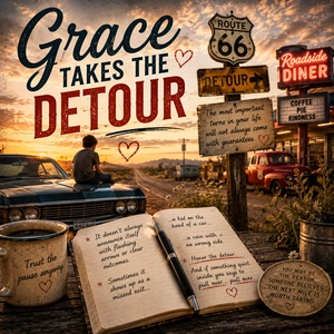 Grace Takes the Detour Route 66 reflection on unexpected encounters and detours