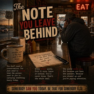 The Note You Leave Behind Route 66 reflection on quiet kindness and leaving encouragement for strangers