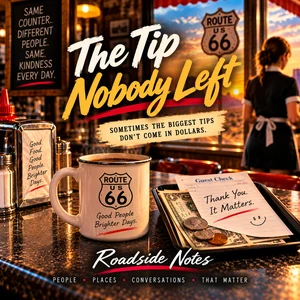 The Tip Nobody Left Route 66 reflection on kindness gratitude and what we leave behind for others