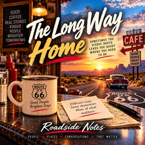 The Long Way Home Route 66 reflection on taking your time finding your way and the courage to go slow